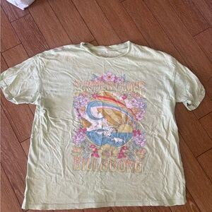 Billabong 'Summer of Love' Light Green Graphic Tee
